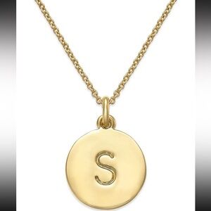 Kate Spade New York Initial Pendant Necklace S Gold